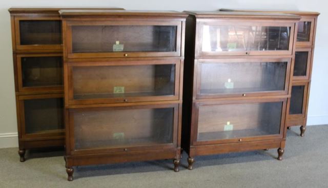 Appraisal: Set of Globe Wernicke Signed BarristerBookcases From a Bethel CT