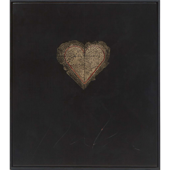 Appraisal: George Bauer Dunbar Louisiana - Heart th c gold leaf