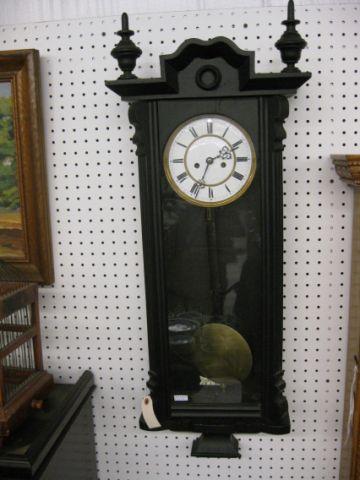 Appraisal: Victorian Wall Clock weight pendulum tall