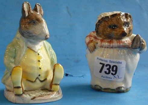 Appraisal: Beswick Beatrix Potter Figures Samuel Whiskers and Mrs Tiggywinkle BP