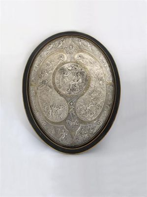 Appraisal: The Milton Shield - a large Victorian electro-type shield oval