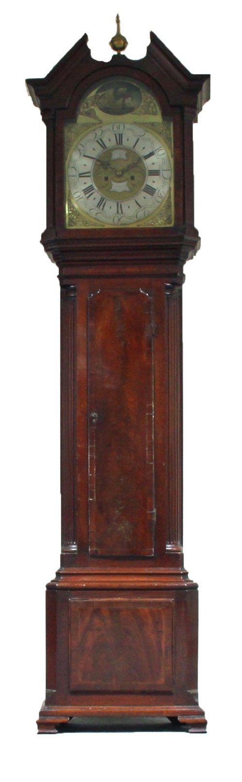 Appraisal: A mahogany longcase clock the cm arch brass dial with