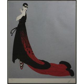 Appraisal: Erte Romain de Tirtoff Russian French - Color lithograph Art