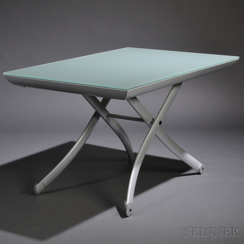 Appraisal: Yo-Yo Table from Ligne Roset Designed by Pagnon Pelhaitre Glass