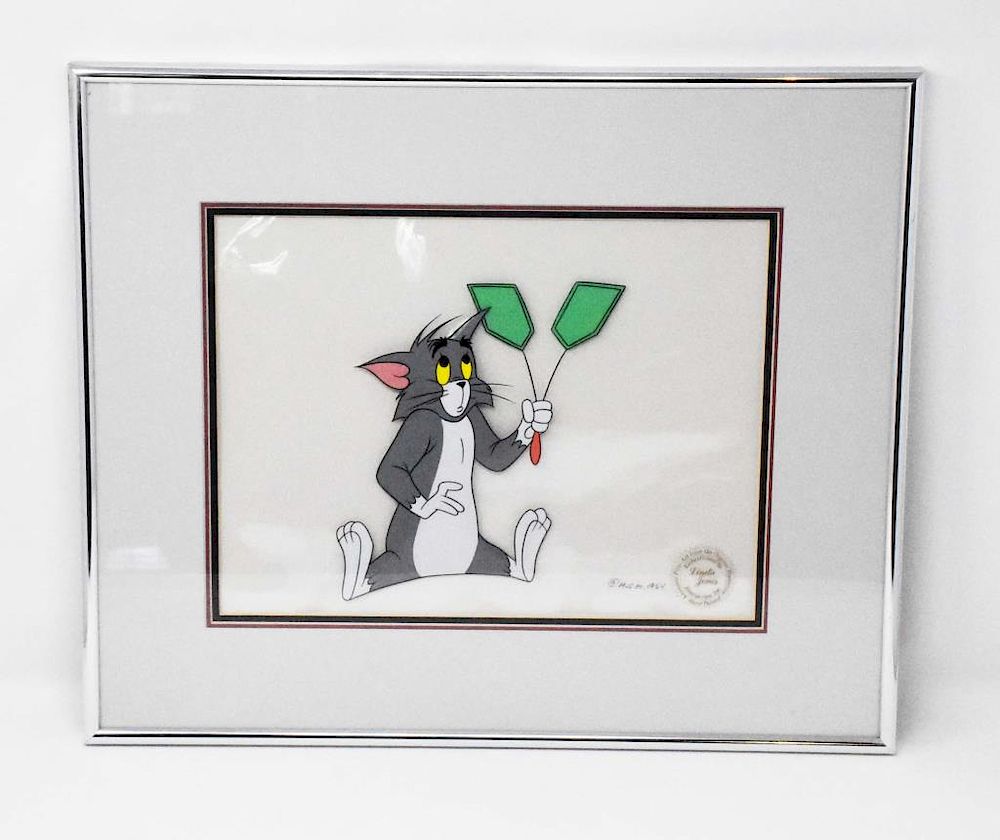 Appraisal: Original hand inked production animation Cel Framed original hand inked