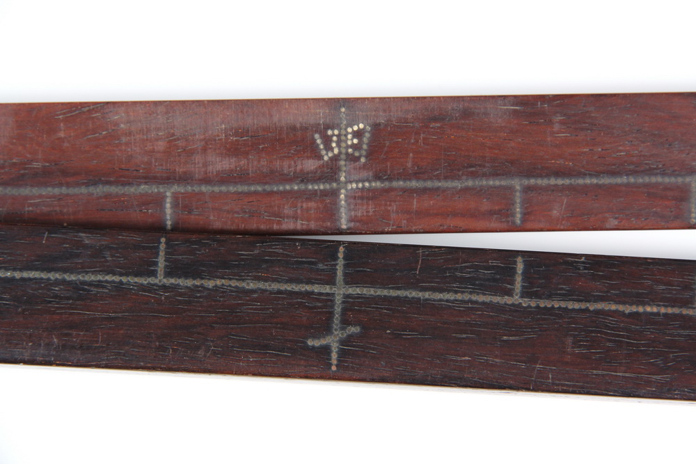 Appraisal: ANTIQUE CHINESE FOLDING RULE - In Chinese Rosewood th c