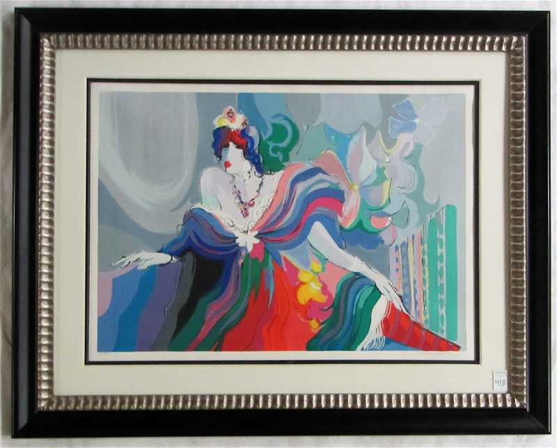 Appraisal: ISAAC MAIMON SERIGRAPH Israel born Woman in ball gown Image