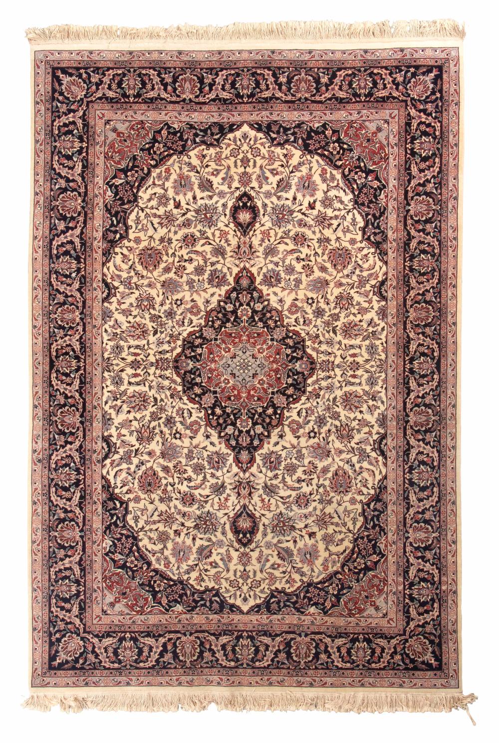 Appraisal: KESHAN DESIGN RUG X LATE TH CENTURYKESHAN DESIGN RUG '