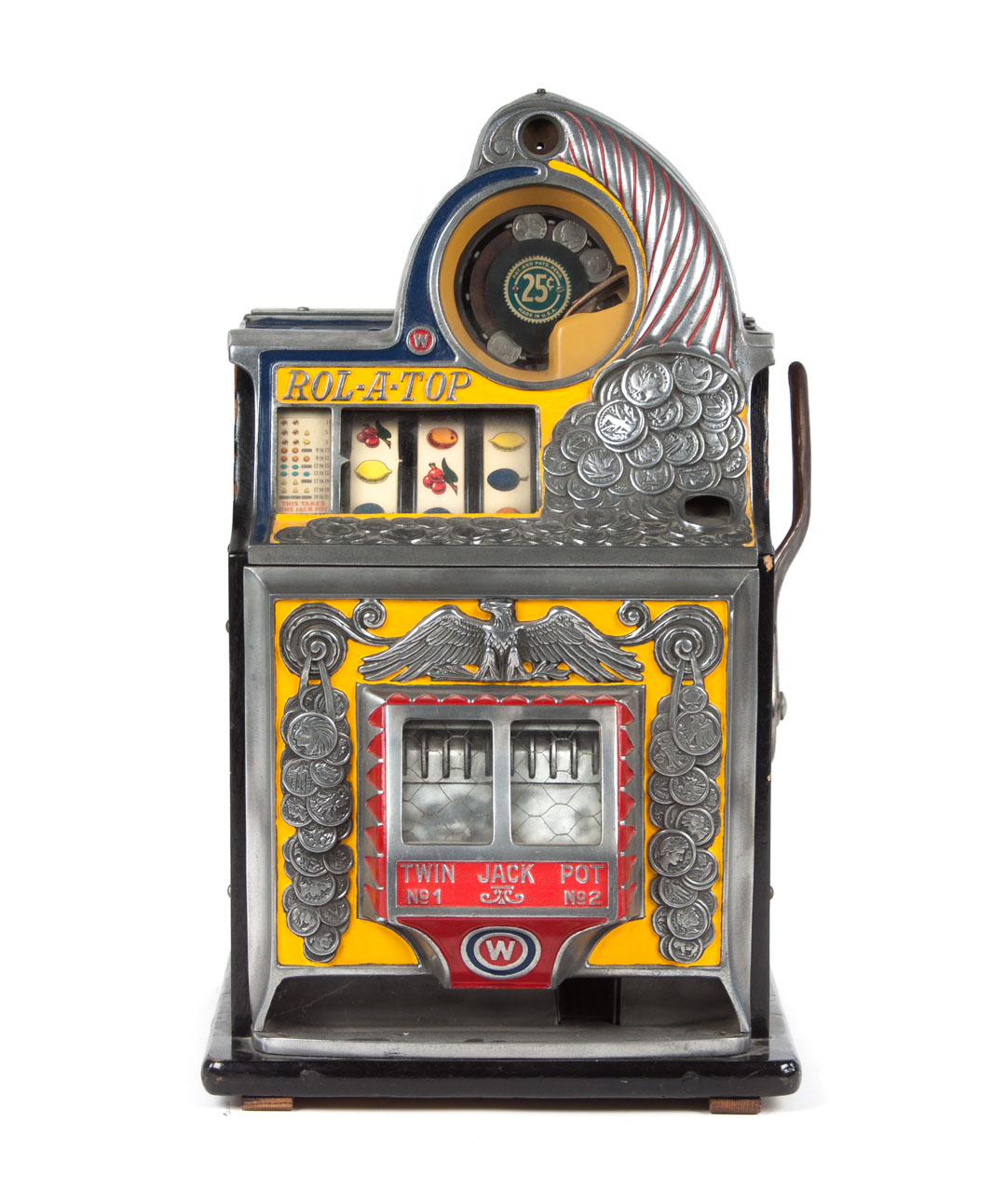 Appraisal: Watling Rol-A-Top slot machine circa 's Horn of Plenty model