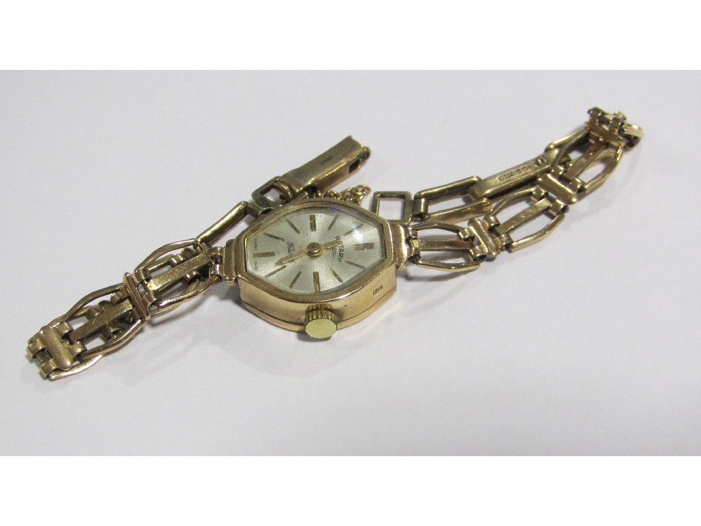 Appraisal: Ladies ct gold bracelet watch by Rotary