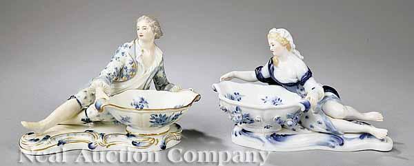 Appraisal: A Group of Blue and White Porcelain including a near