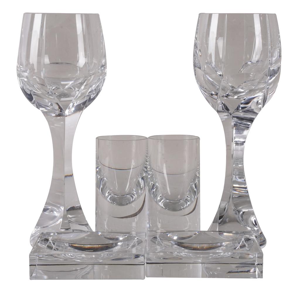 Appraisal: COLLECTION OF BACCARAT CRYSTALmarked comprising water goblets high shot glasses