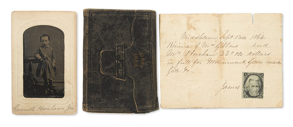 Appraisal: CIVIL WAR--CONNECTICUT Huxham Samuel Diary of a corporal in the