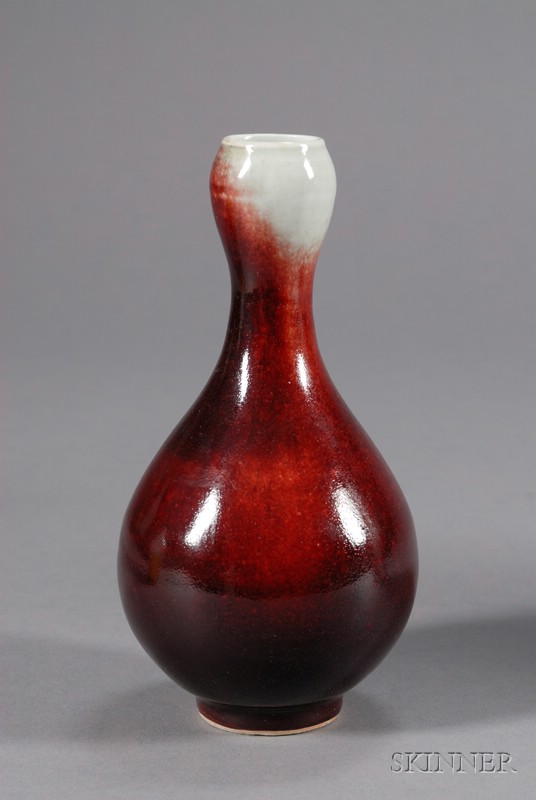 Appraisal: Lang Yao Vase China late th century crushed strawberry glaze