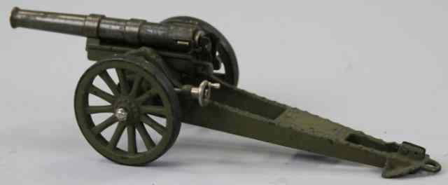 Appraisal: MARKLIN FIELD CANNON Cast iron artillery piece hand painted in