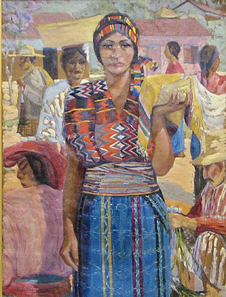 Appraisal: Antonio Tejada Fonseca Portrait of a Guatemalan woman signed dated