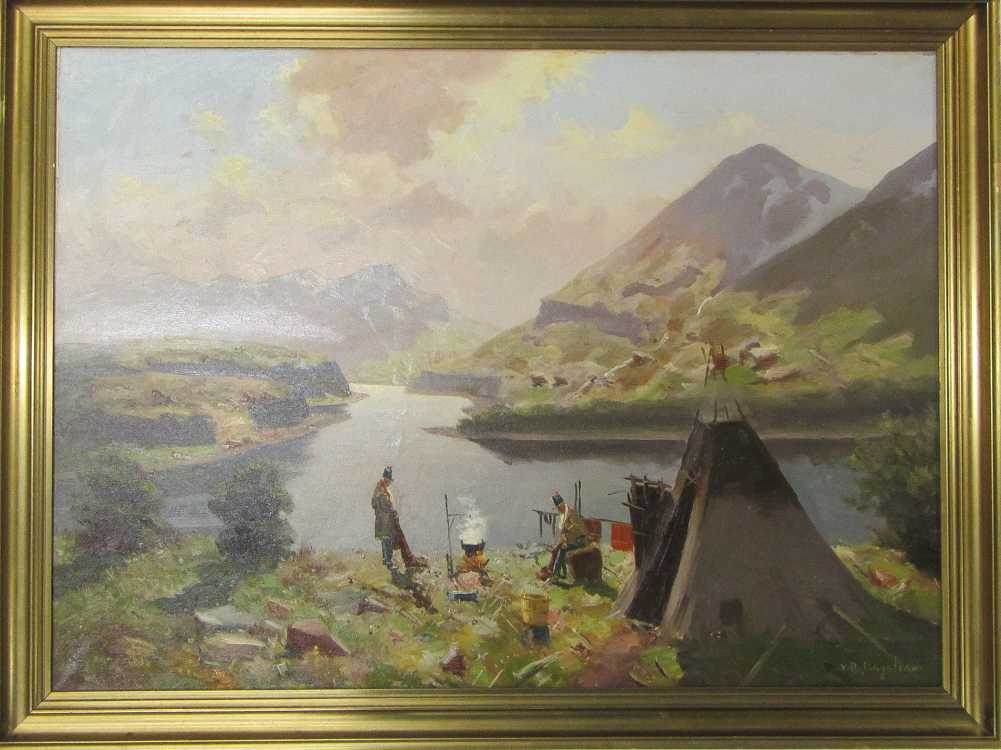 Appraisal: WILHELM ENGSTROM OIL ON CANVAS Scandinavia Sweden - Northern Lapland