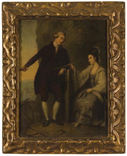 Appraisal: English School th Century A gentleman and lady by the