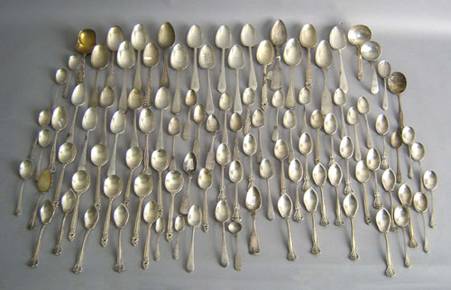 Appraisal: American sterling and coin silver flatware to include pcs Towle