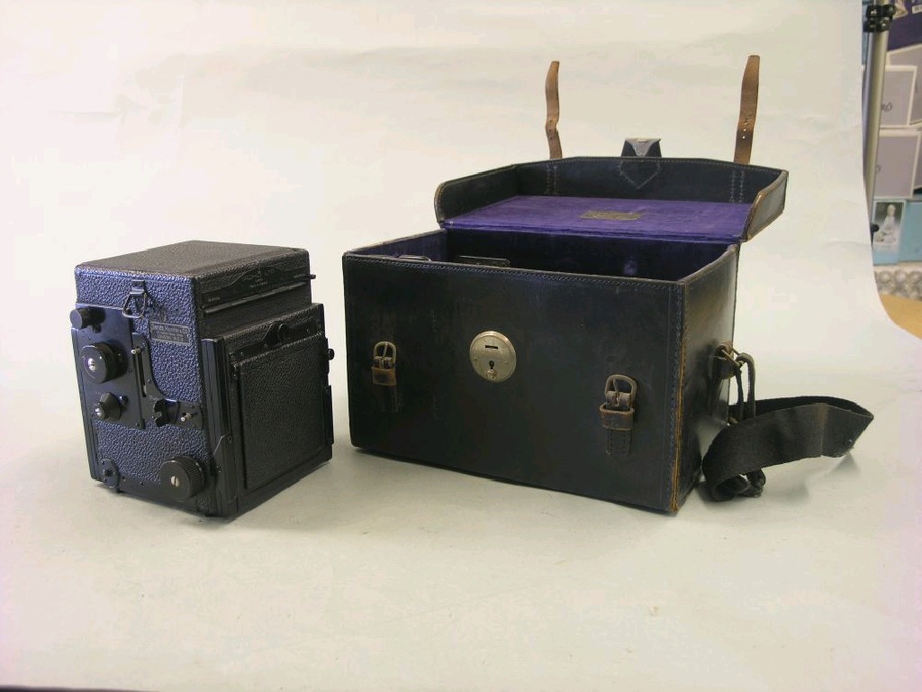 Appraisal: A Soho Ltd box camera Kershaw's Patent complete with plates