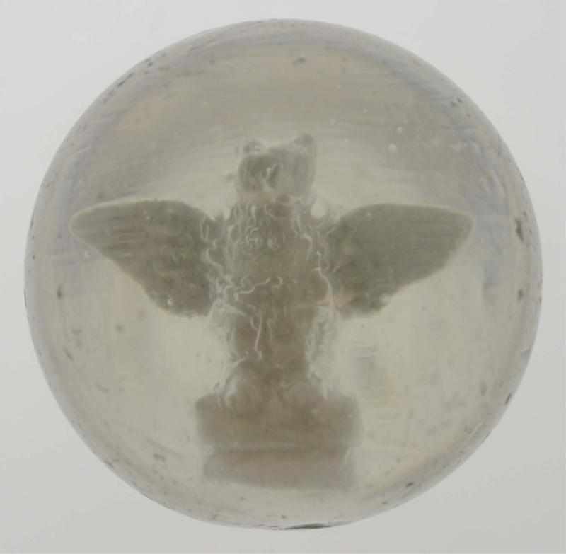 Appraisal: Spread Winged Owl Sulphide Marble Great figure of a detailed