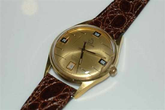 Appraisal: A UNICORN AMPHIBIAN MANUAL WIND WRISTWATCH WITH ARABIC NUMERALS AND