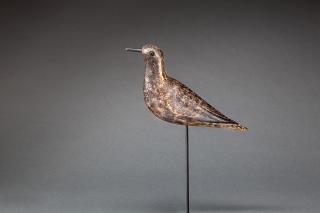 Appraisal: Plover Massachusetts c A shorebird decoy painted in eclipse plumage