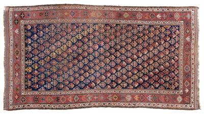 Appraisal: Khamseh rug diagonal rows of shrub style design multiple geometric