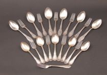 Appraisal: Partial Set of Danish Sterling Silver Flatware Partial set of