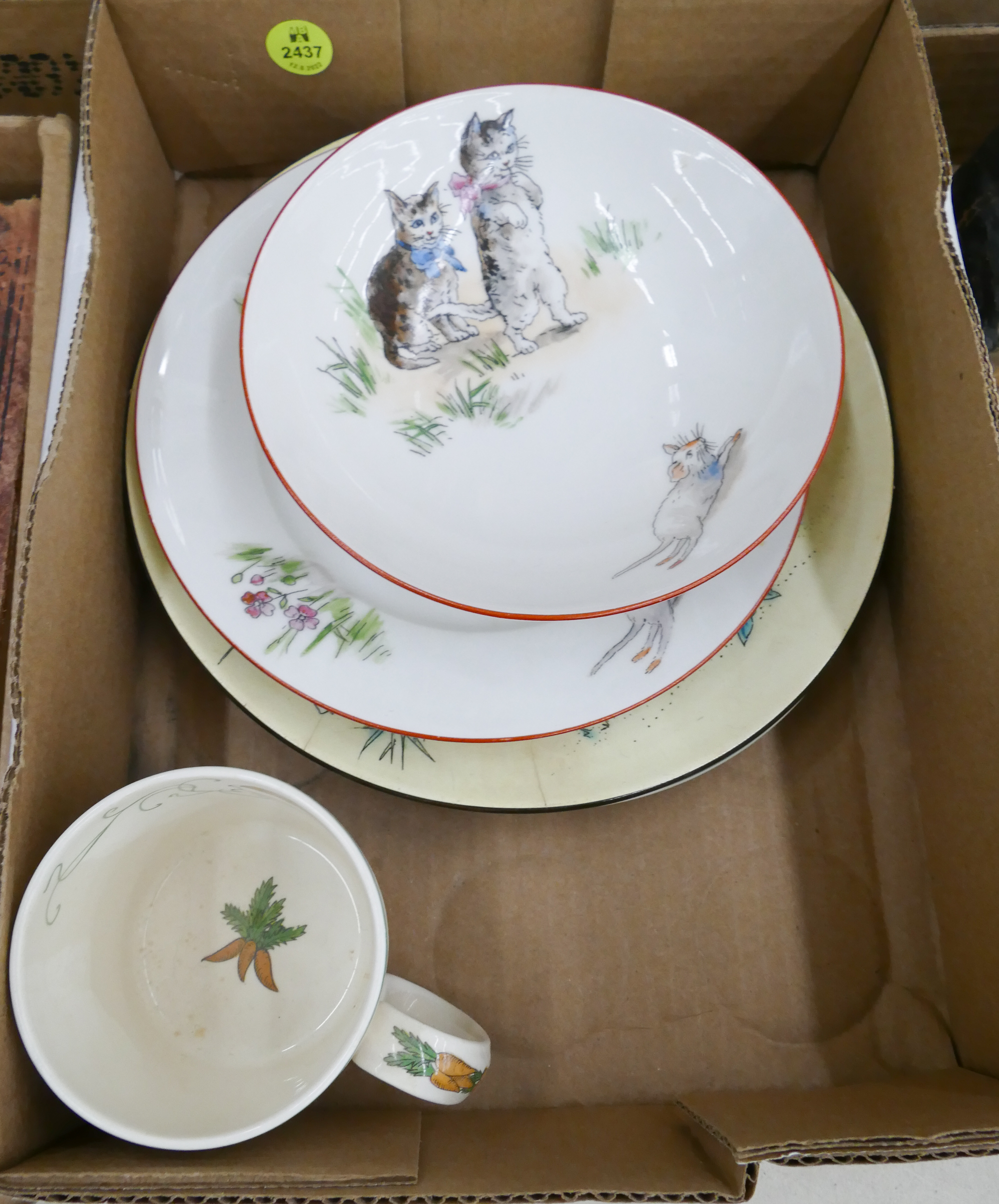 Appraisal: Box Wedgwood Beatrix Potter Childrens Dishes Etc