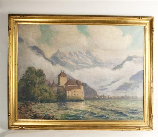 Appraisal: Elbert G Drew th C American Lake Como an oil