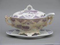 Appraisal: T Furnival Sons Soup Service in Formosa Pattern Impressive three