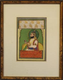 Appraisal: th C Portrait of Rajput General India th C Portrait