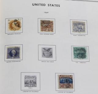 Appraisal: U S stamp collection on pages U S stamp collection