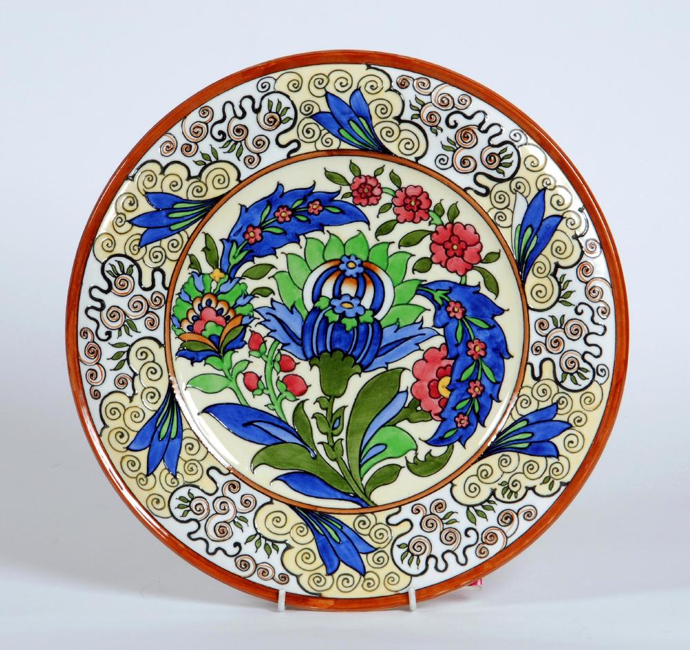 Appraisal: A RARE CHARLOTTE RHEAD BURLEIGH WARE CHARGER c of plain