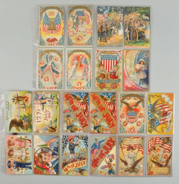 Appraisal: Lot of th Of July Postcards A very attractive group