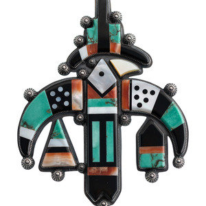 Appraisal: Michael Schmaltz Algonquin act since s Sterling Silver and Mosaic