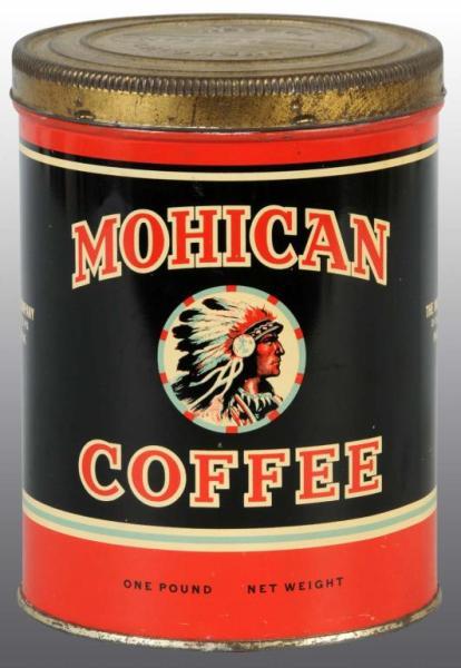 Appraisal: Mohican Coffee Tin Description Manufactured by the Mohican Company in