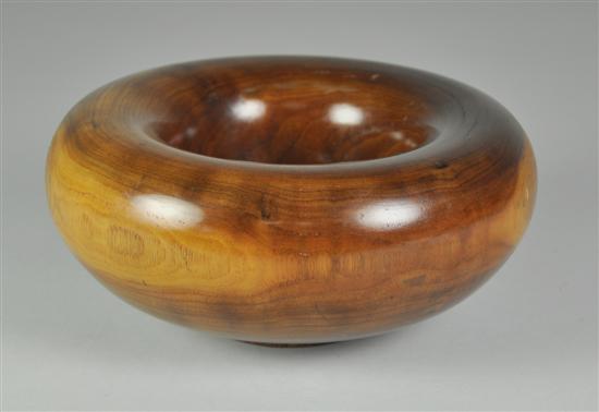 Appraisal: Small Edward Moulthrop Turned Bowl Figured walnut wood Spheroid shape