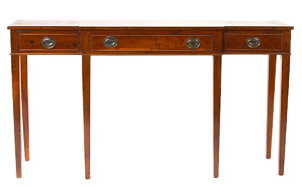 Appraisal: A Louis Philippe cherry buffet height in width in depth