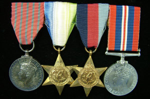 Appraisal: George Medal Group of Four to Lieutenant Charles Graham Tanner