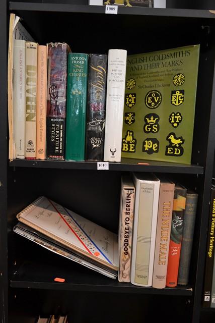 Appraisal: TWO SHELVES OF BOOKS INCL ENGLISH GOLDSMITHS AND THEIR MAKERS