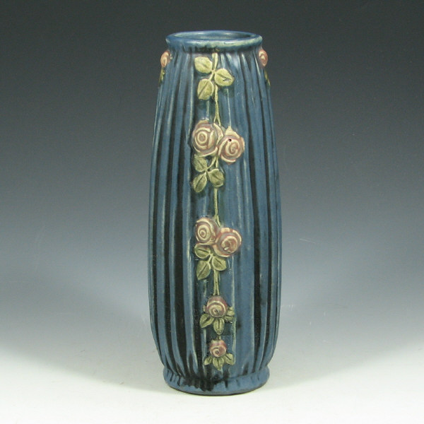 Appraisal: Weller Blue Drapery Vase - Mint Weller Blue Drapery vase