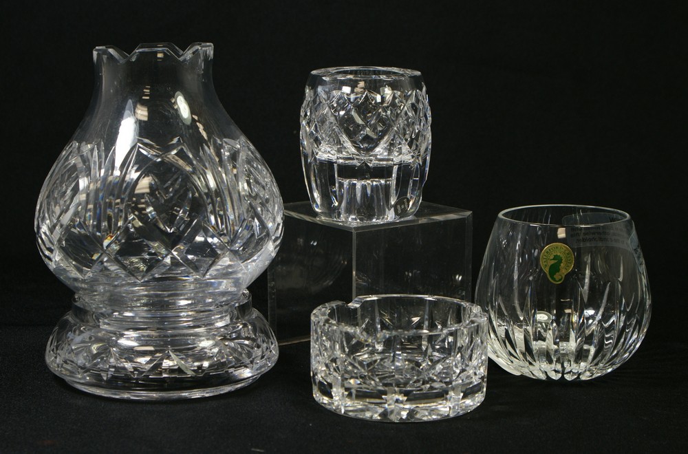 Appraisal: Pieces of Waterford Crystal including Reflections votive tall tall candleholder