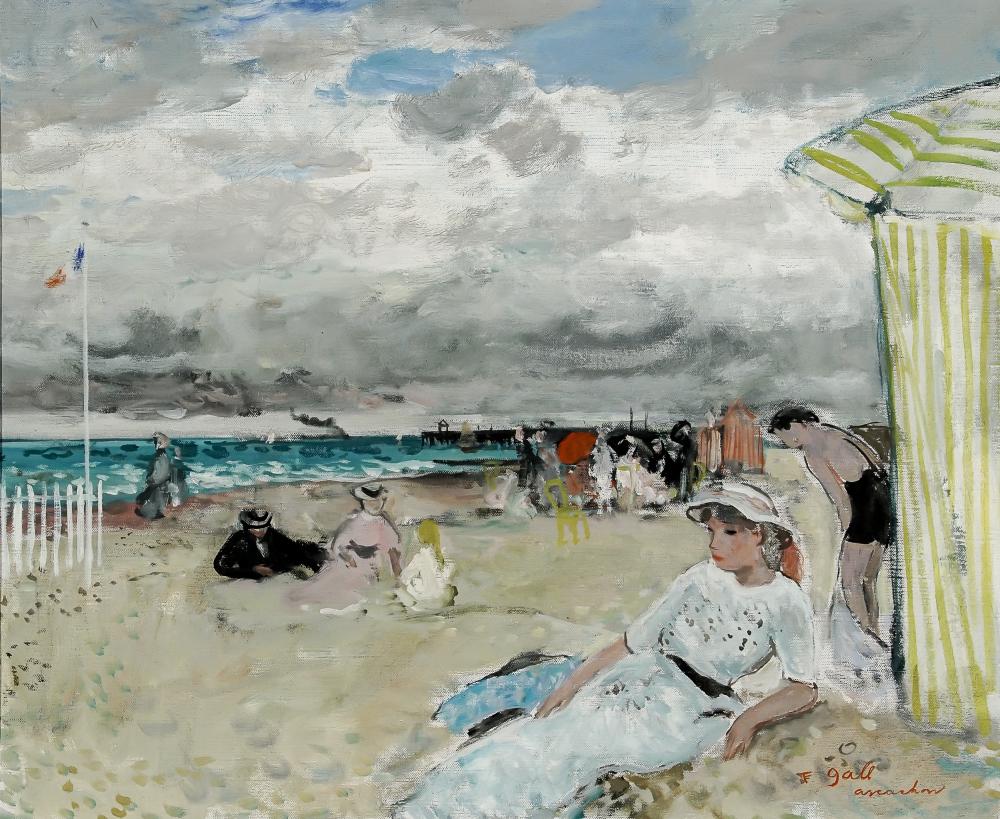 Appraisal: FRAN OIS GALL FRENCH HUNGARIAN - VIEW OF THE BEACH