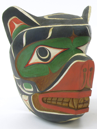 Appraisal: KWAKWAKA'WAKW SPIRIT MASK of the northwest coast Kwakiutl Bear hand