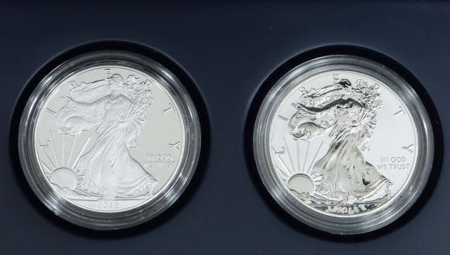 Appraisal: American Eagle San Francisco Two Coin Silver Proof Set complete