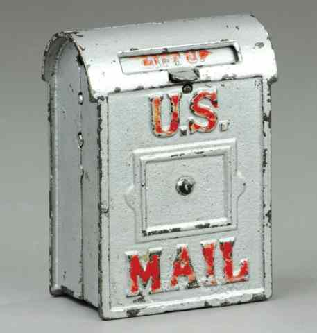 Appraisal: U S MAILBOX STILL BANK Kenton cast iron painted in