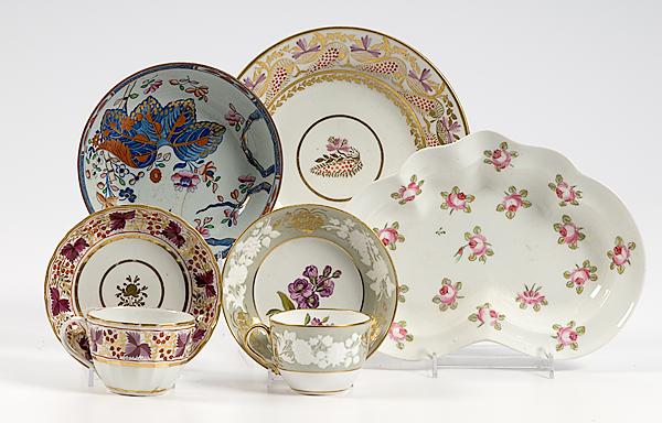 Appraisal: WORCESTER AND SPODE TABLEWARES English th century seven pieces including