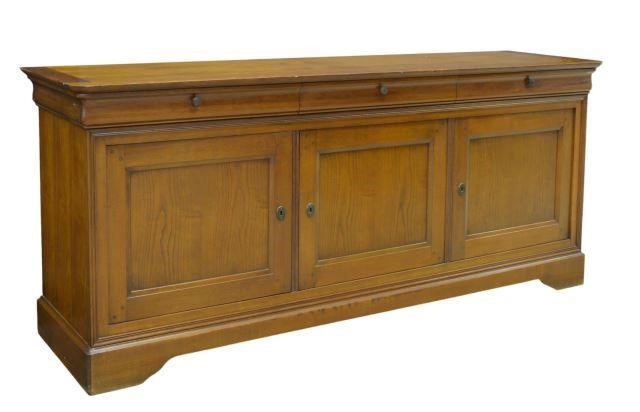 Appraisal: French Louis Philippe style sideboard late th c having three